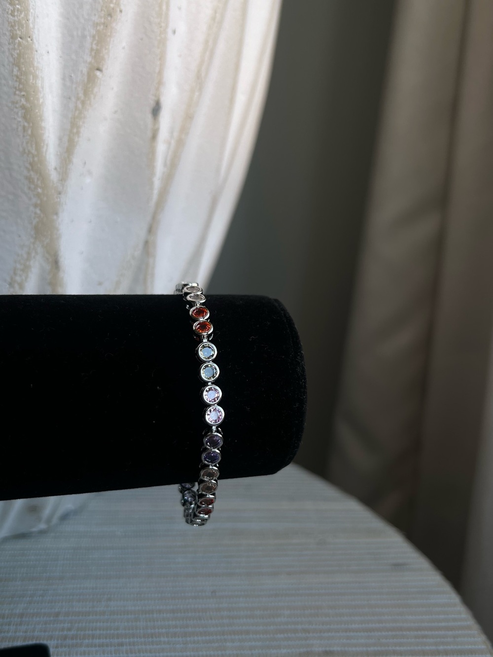Multi-Gemstone Tennis Bracelet in Mixed Colors